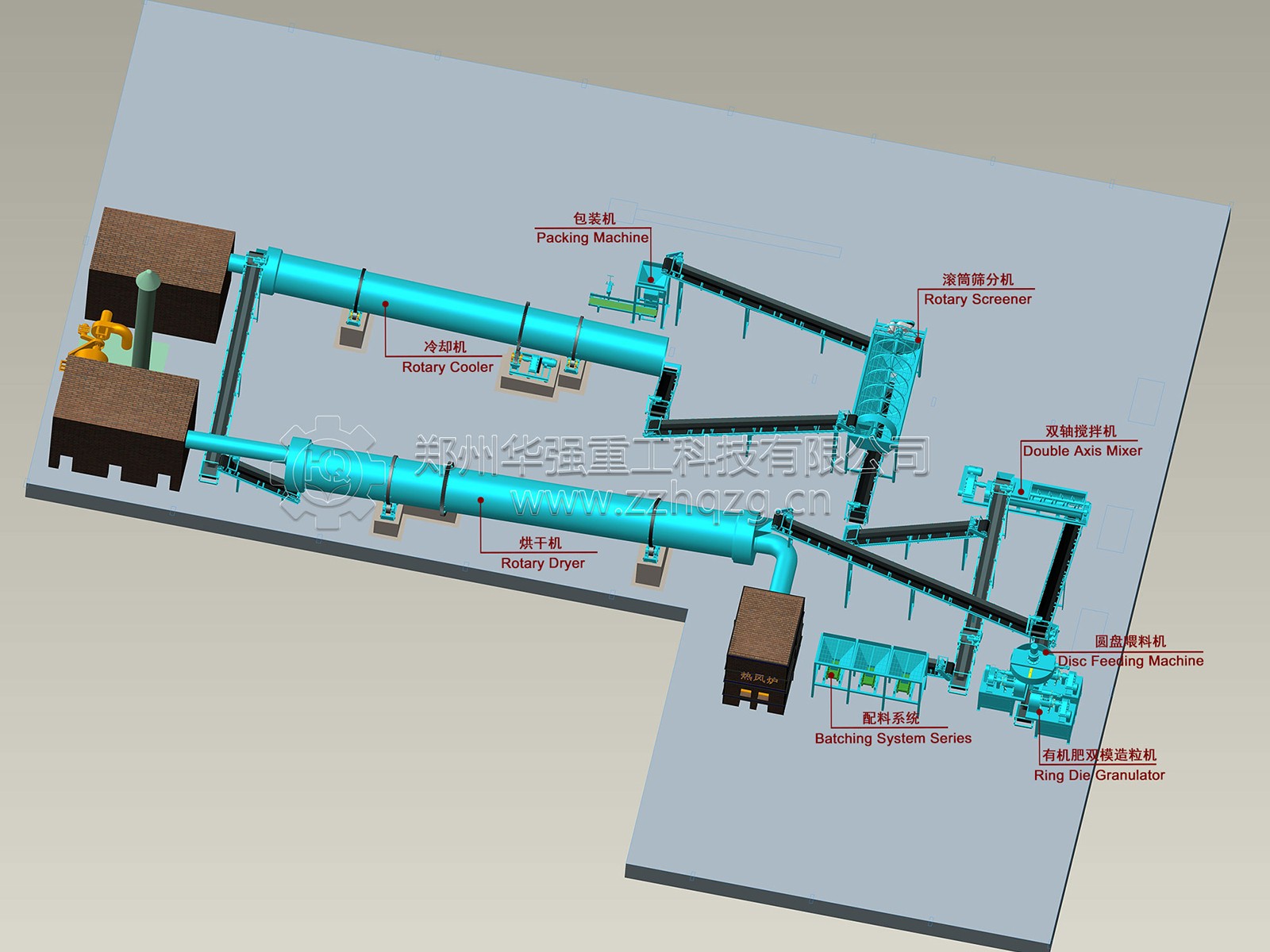豬糞處理有機(jī)肥生產(chǎn)線
